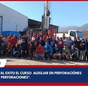 "FINALIZO CON TOTAL EXITO EL CURSO  AUXILIAR EN PERFORACIÓNES DICTADO POR C Y G PERFORACIONES".