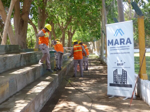 INICIARON OBRAS DE MEJORAMIENTO EN EL CLUB SOCIAL Y DEPORTIVO MALLI DE ANDALGALÁ.