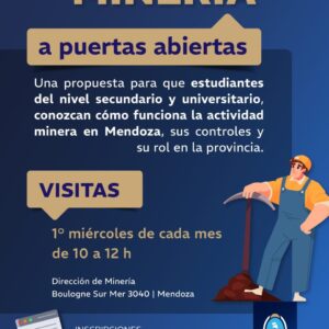 MENDOZA LANZA “MINERÍA A PUERTAS ABIERTAS” PARA ACERCAR LA ACTIVIDAD A ESTUDIANTES.
