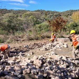 AVANZA LA TERCERA ETAPA DE OBRAS DE CANALES DE RIEGO EN EL POTRERO CON APOYO DE MARA.