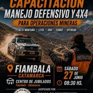 CAPROMITI IMPULSA UNA CAPACITACIÓN GRATUITA EN MANEJO DEFENSIVO Y OPERACIONES 4X4 PARA MINERÍA.