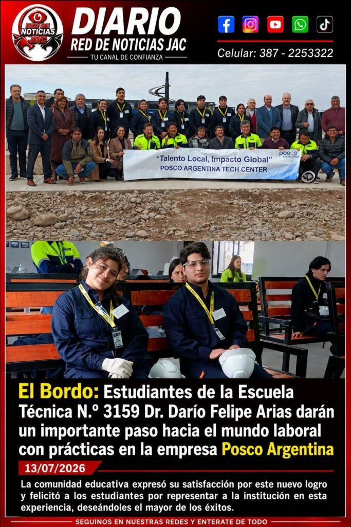 POSCO ARGENTINA RECIBE A ESTUDIANTES SALTEÑOS PARA SUS PRIMERAS PRÁCTICAS PROFESIONALIZANTES.