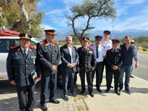 RECONOCIMIENTO GUBERNAMENTAL A LOS BOMBEROS VOLUNTARIOS DE SANTA MARÍA QUE PARTICIPARON EN EL RESCATE DE LOS MINEROS.