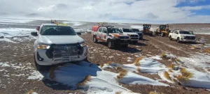 INTENSO TEMPORAL EN LA PUNA  CATAMARQUEÑA: BOMBEROS DE SANTA MARÍA Y ORGANISMOS DE EMERGENCIA RESCATAN A MINEROS Y BUSCAN A TRES TRABAJADORES AISLADOS.