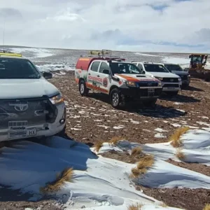 INTENSO TEMPORAL EN LA PUNA  CATAMARQUEÑA: BOMBEROS DE SANTA MARÍA Y ORGANISMOS DE EMERGENCIA RESCATAN A MINEROS Y BUSCAN A TRES TRABAJADORES AISLADOS.