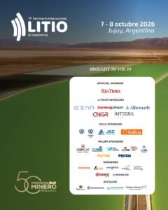 JUJUY SERÁ SEDE EN OCTUBRE DEL PRINCIPAL EVENTO DE LITIO DE LA REGIÓN.